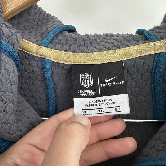 Nike Miami Dolphins Jacket Mens XL Therma Fit Sphere NFL Football Zip Up Hoodie - Picture 9 of 12